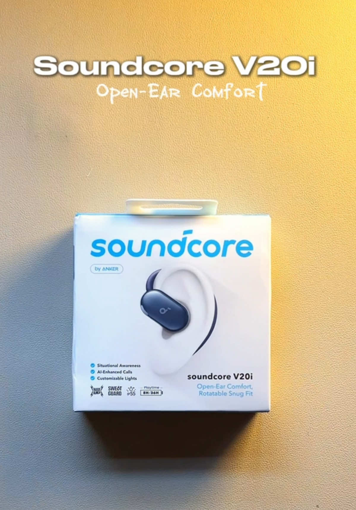 Fuhh kali ni Soundcore betul betul mengganas eh, dia keluar open ear headphones geng 🤯🤯 ada yang pernah try sebelum ni ? #Anker #soundcore #v20i #openheadphones #ip55 #36hoursbattery #customlight 