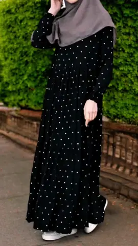 Polka Dress Gamis Rayon Premium #gamis #dresswanita #gamiswanita #dress