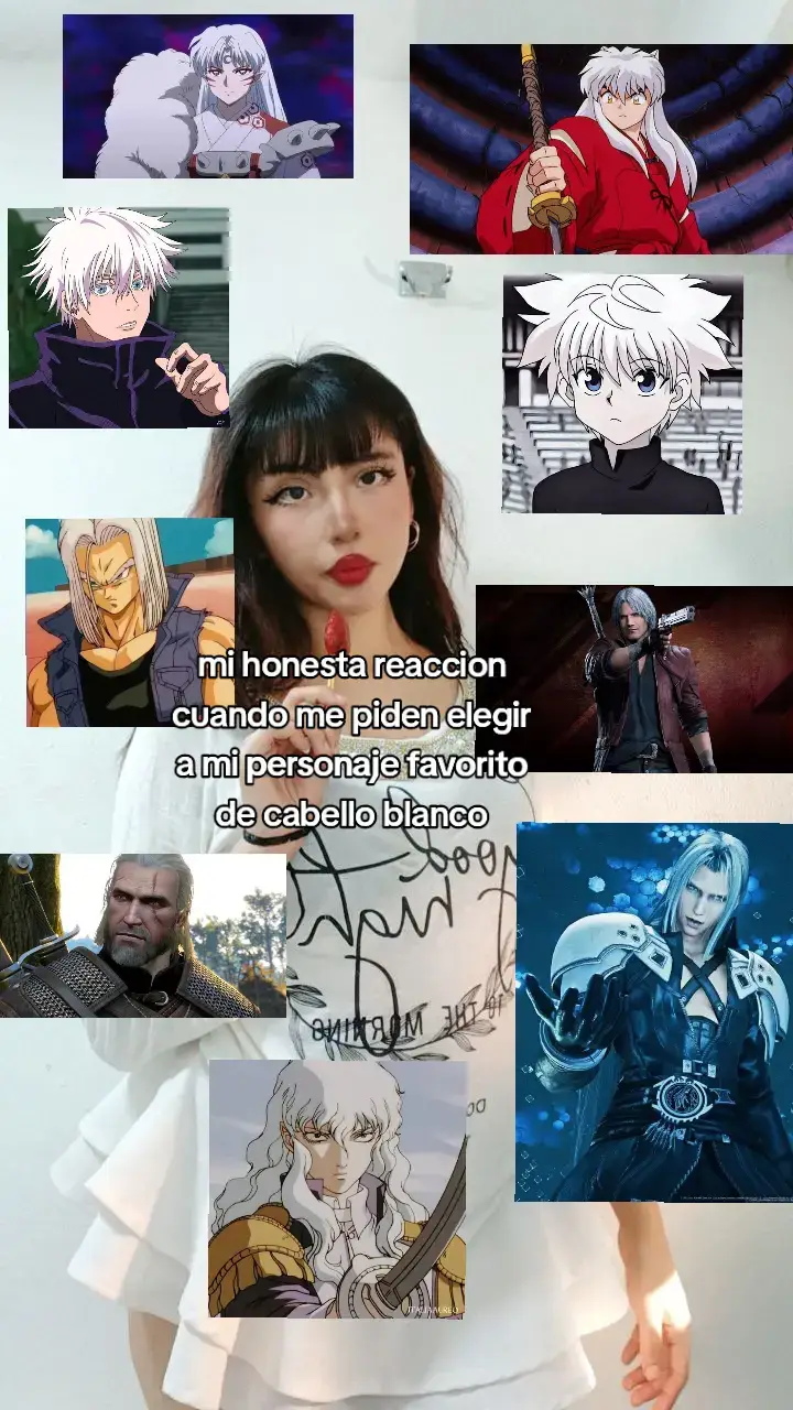 mi top parte de mi infancia y también no faltan los de los mejores rpgs #inuyasha #animerecommendations #cabelloblanco #dante  #gojousatoru #sesshomaru #finalfantasy #devilmaycry #ffvii #hunterxhunter 