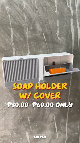 Soap Holder w/ Cover. For only 30-60 pesos! #soapholder #soaporganizer #soapholderwithcover #soapbox #bathroomsoapholder #soapholderwithdrain #wallmountedsoapholder #SIRPER 