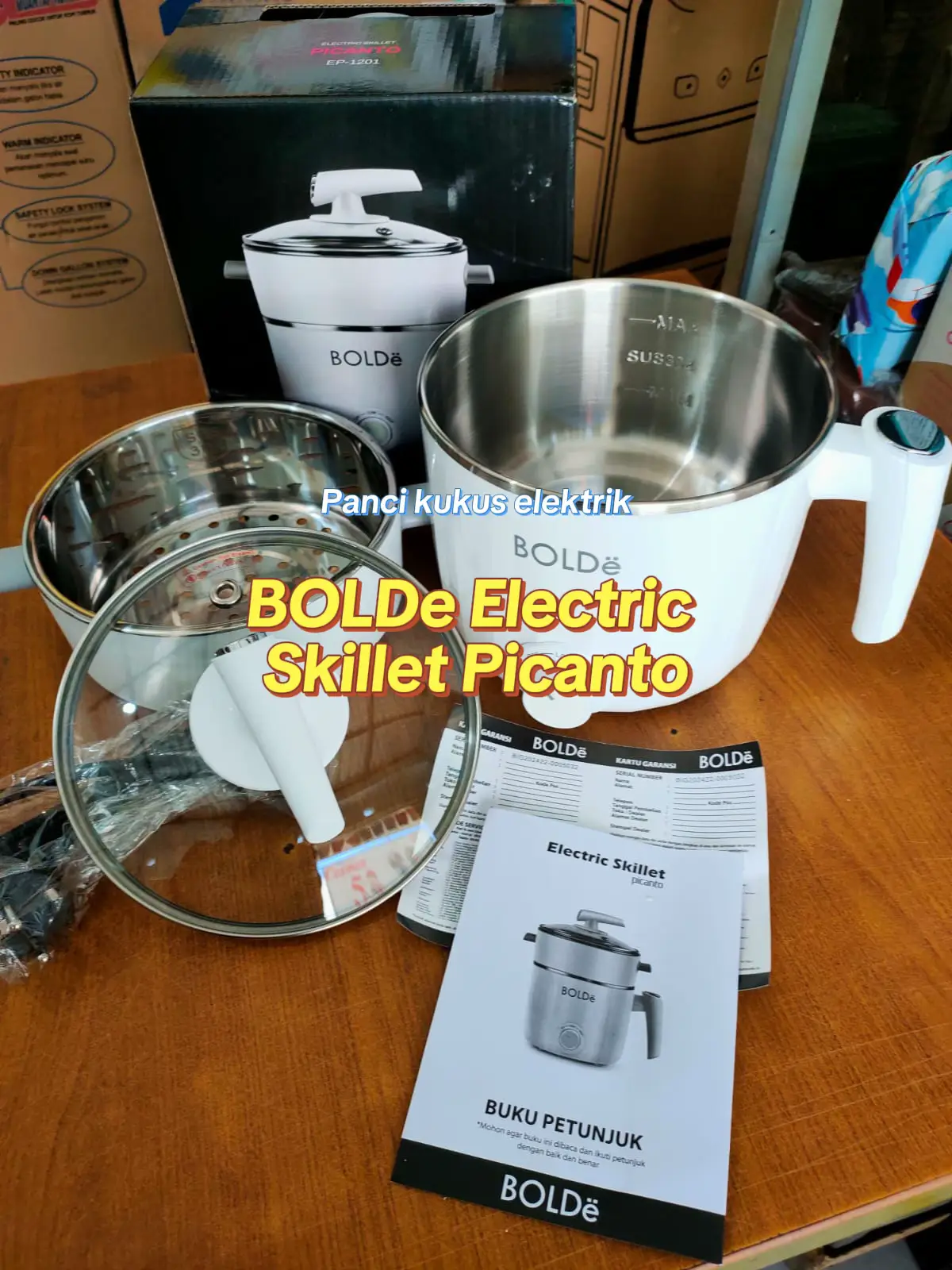 Pakai Bolde Electric Skillet Picanto: ✅ Hemat minyak ✅ Anti lengket ✅ Ukuran pas buat anak kos, ibu rumah tangga, & pasangan muda Mau masak mie, sosis, telur, sampai hot pot? Semua bisa! 👉 Grab it now, sebelum kehabisan!