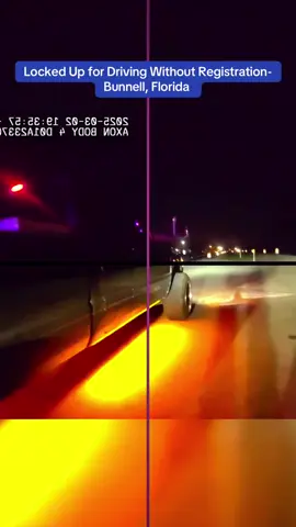 Locked Up for Driving Without Registration- Bunnell, Florida #cops #copsoftiktok 