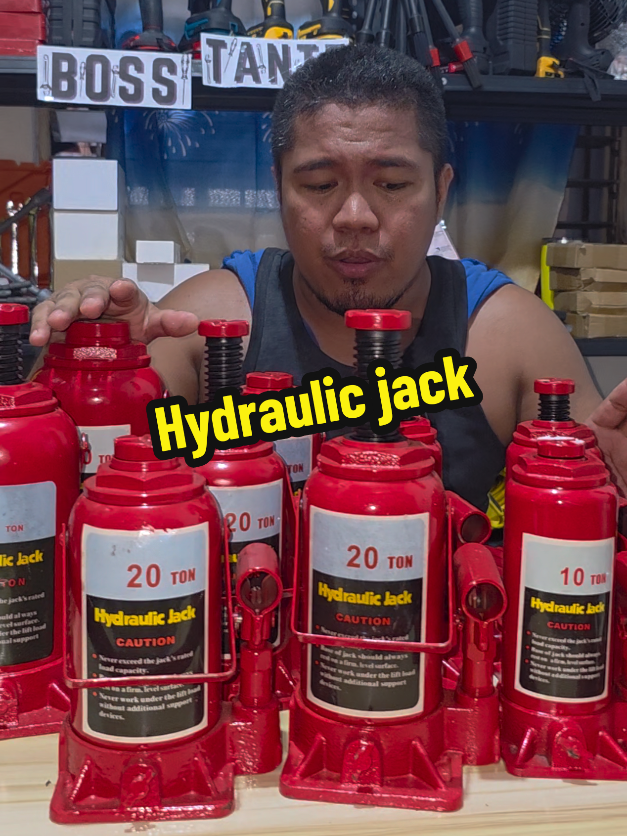 Hydraulic Horizontal Jack 2 tons - 50 tons All size available #bosstante #hydraulicjack #truck #bus #trailertruck #trucks #fyp #fy 