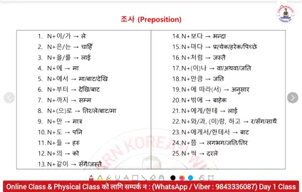 N + 이/가, N + 은/는, N + 을/를, N + 에, N+ 에서, N + 부터, Day 1 Special Grammar Class || EPS -TOPIK 2025 // Kabindra Lama  https://youtu.be/V1DiXmYx73M?si=LZ8dEmlkqXd53SXr Alpha Korean Language School , Koteshwor Kathmandu