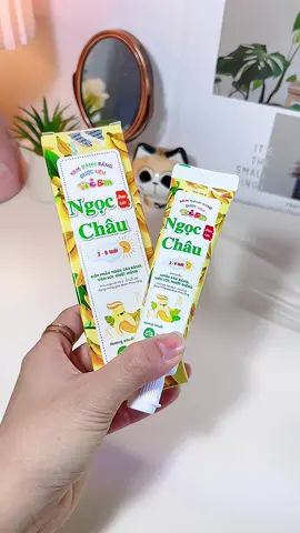 Kem đánh răng cho bé hương chuối nè 🦤 #kemdanhrang #treem #ngocchau 