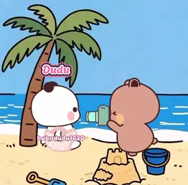 Gia đình gấu hôm nay đi biển #一二布布 #bubududu #couple #xh #fyb #bubu 