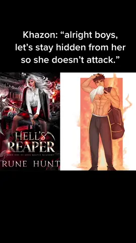 📚Hell’s Reaper by Rune Hunt  ❤️Multi pov  ❤️8 men harem  ❤️hellhoundshifters with powers  ❤️vampire and demons  ❤️enemies to lovers  #whychoose #enemiestolovers #enemiestoloverstrope #hellhoundshifter #shifterromance #academyromancereads 