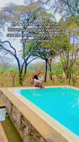 In a world where a man leaves a pregnant woman, I see no harm in leaving a man without money! #beautifuldestinations 