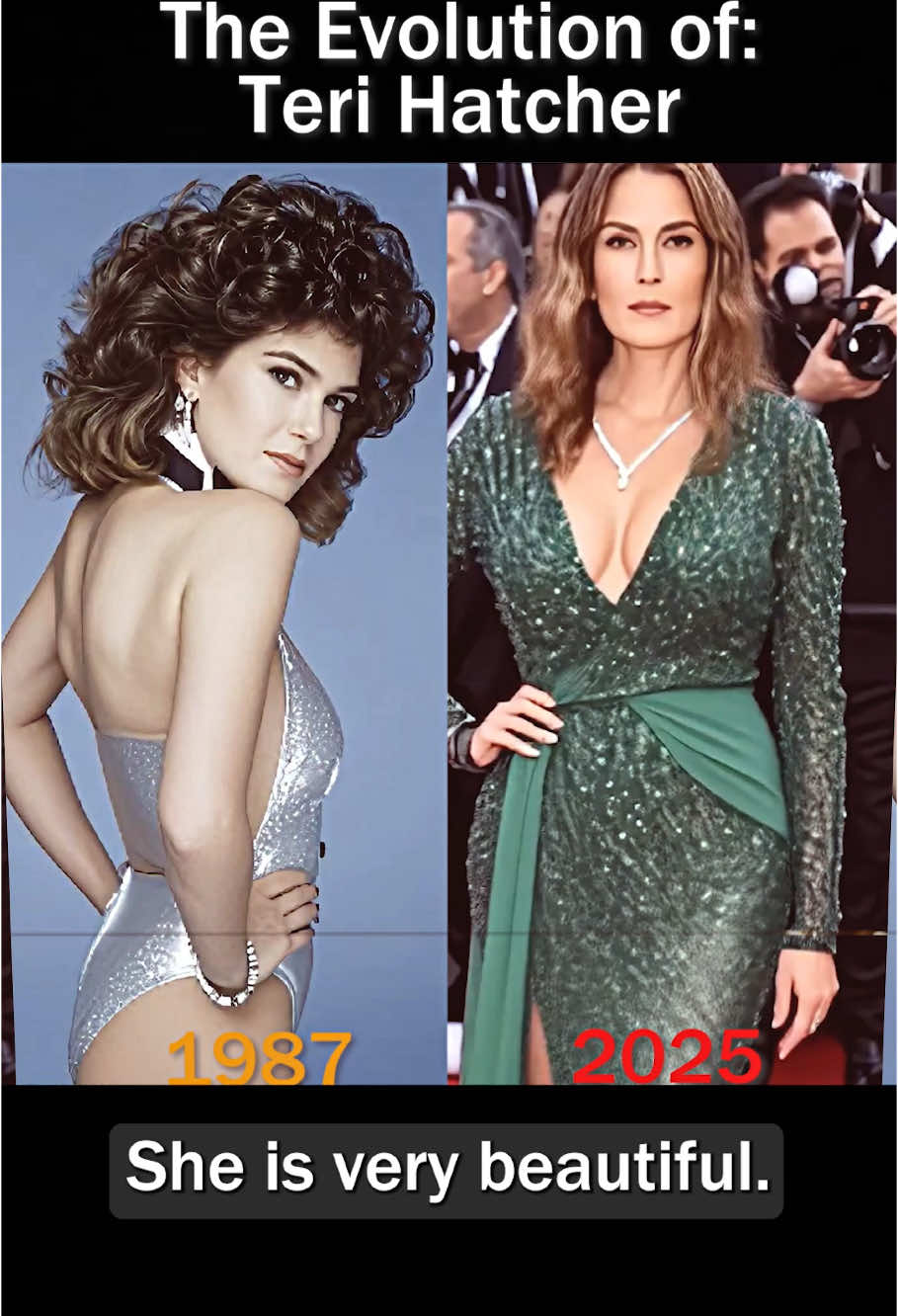 Teri Hatcher #TeriHatcher #evolution#fyp  #throughtheyears #famous #actress #thenandnow #hollywood 