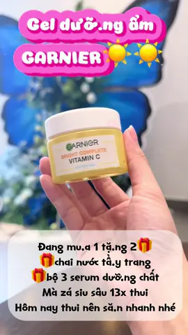 Gel dưỡ.ng ẩm Garnier đang về zá hờ.i quá, chỉ 13x cá mà còn mu.a 1 nhận 5. Să.n lẹ ko hết 🎁🎁🎁 #garnier #gel #duongda #duongam #fyp #foryou #hot #viral #tiktok #tiktokshop #muataitiktokshop 