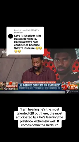 Replying to @soulchild12345 Shedeur. Week 1 Starter. Former NFL Player 