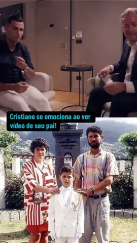 Cristiano Ronaldo se emociona ao ver vídeo de seu pai! #cristiano #ronaldo #emocionante #despedida #homenagem #futebol #brasil 