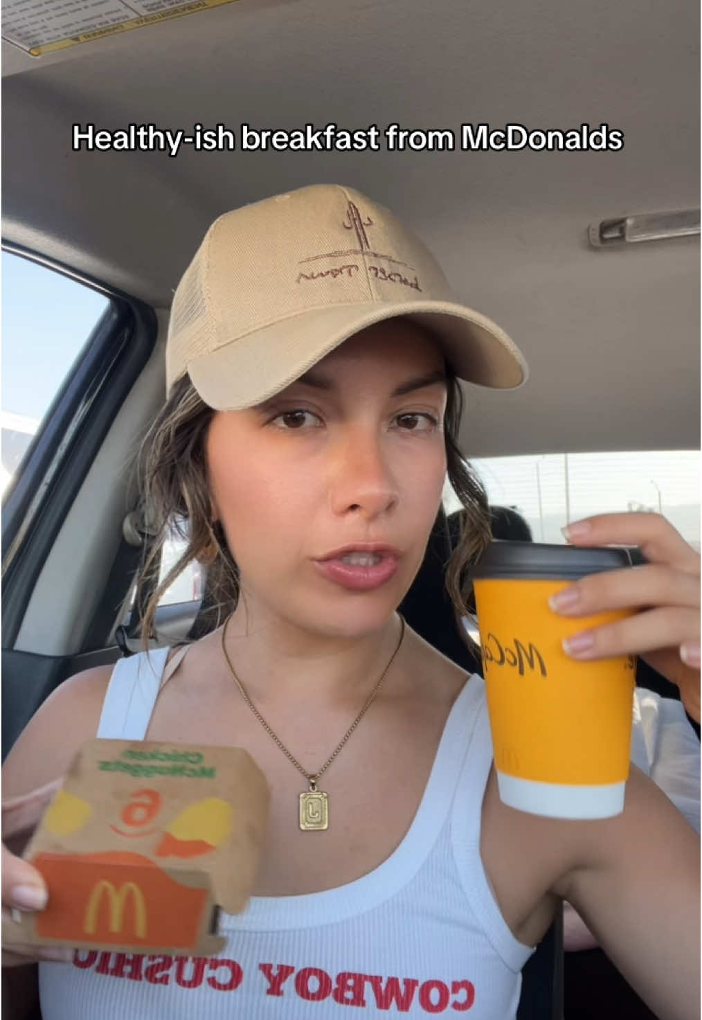 I’m loving it @McDonald’s #breakfastideas #jackjacksegura #mcdonaldssecrets #roadtriptips 