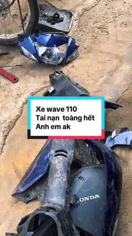 Wave 110 đâm mạnh 😱 Vỡ tung vỏ, cong khung, còn cứu được không?” 	•	#XeSo 	•	#XeMay 	•	#XeMayCu 	•	#DoLaiXe 	•	#PhucHoiXe 	•	#XeTaiNan 	•	#TikTokXeMay