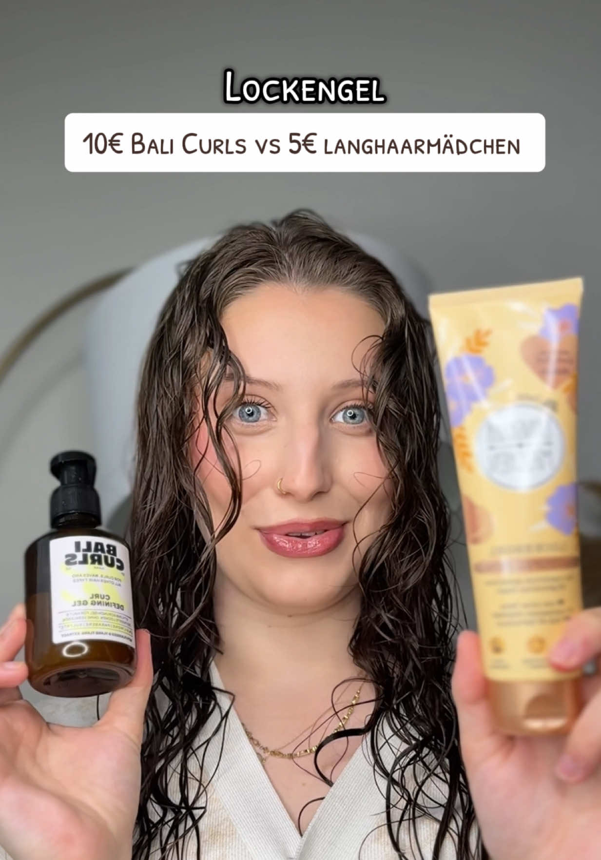 Es ist nicht schlecht, aber nachkaufen würde ich es mir trotzdem nicht 😅 #lockengel #produktvergleich #lockengel #lockenpflege #lockenprodukte #drogerieprodukte #balicurls 