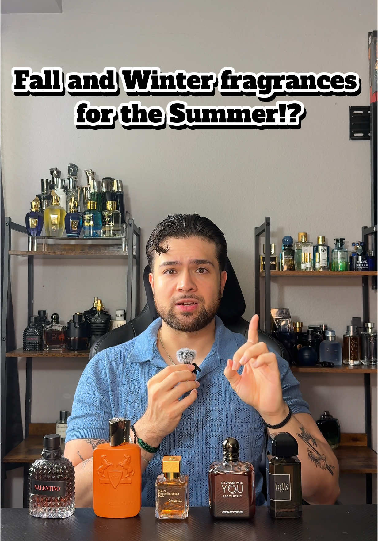 Fall and winter fragrances for the summer!? #fyp #fragrance #fragrancetiktok #fypシ゚viral #collection #perfumetiktok @BDK Parfums @Parfums de Marly @Valentino.Beauty @Armani beauty