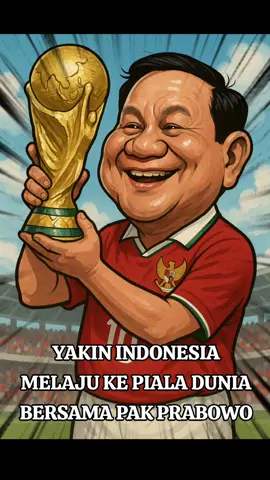yakin Indonesia Melaju Ke Piala Dunia bersama Pak Prabowo. #indonesia #pialadunia #sepakbola #timnas #prabowo 