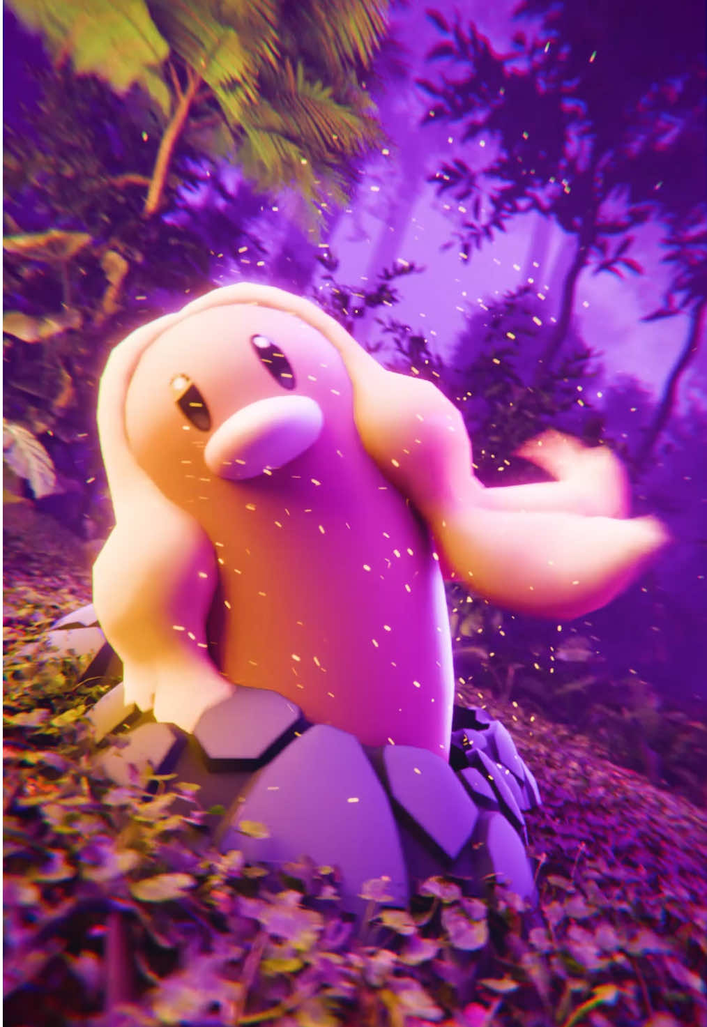 Alolan Dugtrio has arguably the best bob cut in Pokémon 💈 #pokemon #pokemonart #3danimation 