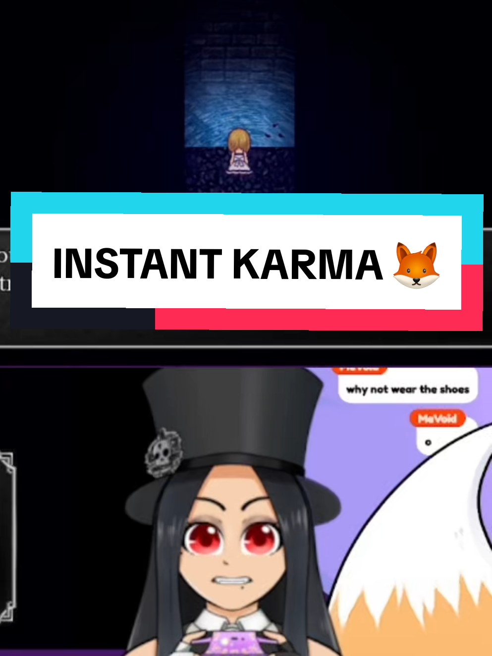 THE INSTANT KARMA 🦊  I hate horror games... #gaming #funny #vtuber #vtuberclips #witchshouse #envtuber 