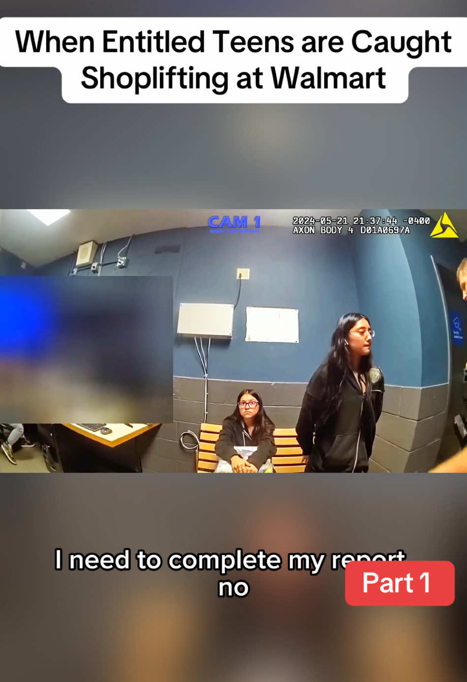Part 1 | When Entitled Teens are Caught Shoplifting at Walmart  #cops #bodycam #policevideo #viralvideo 