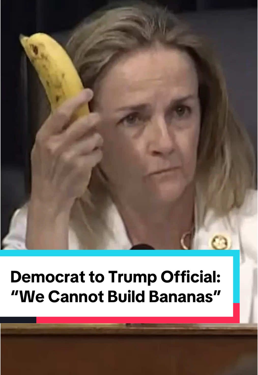 Rep. Madeleine Dean (D-PA) and Commerce Sec. Howard Lutnick were banana-split (so sorry) on tariffs and banana prices during a House panel #bananas #tariffs #economy #tax #taxtok #tariff #congress #fighting #clapback #fyp #news #politics #political #politicalnews #politicaltiktok 