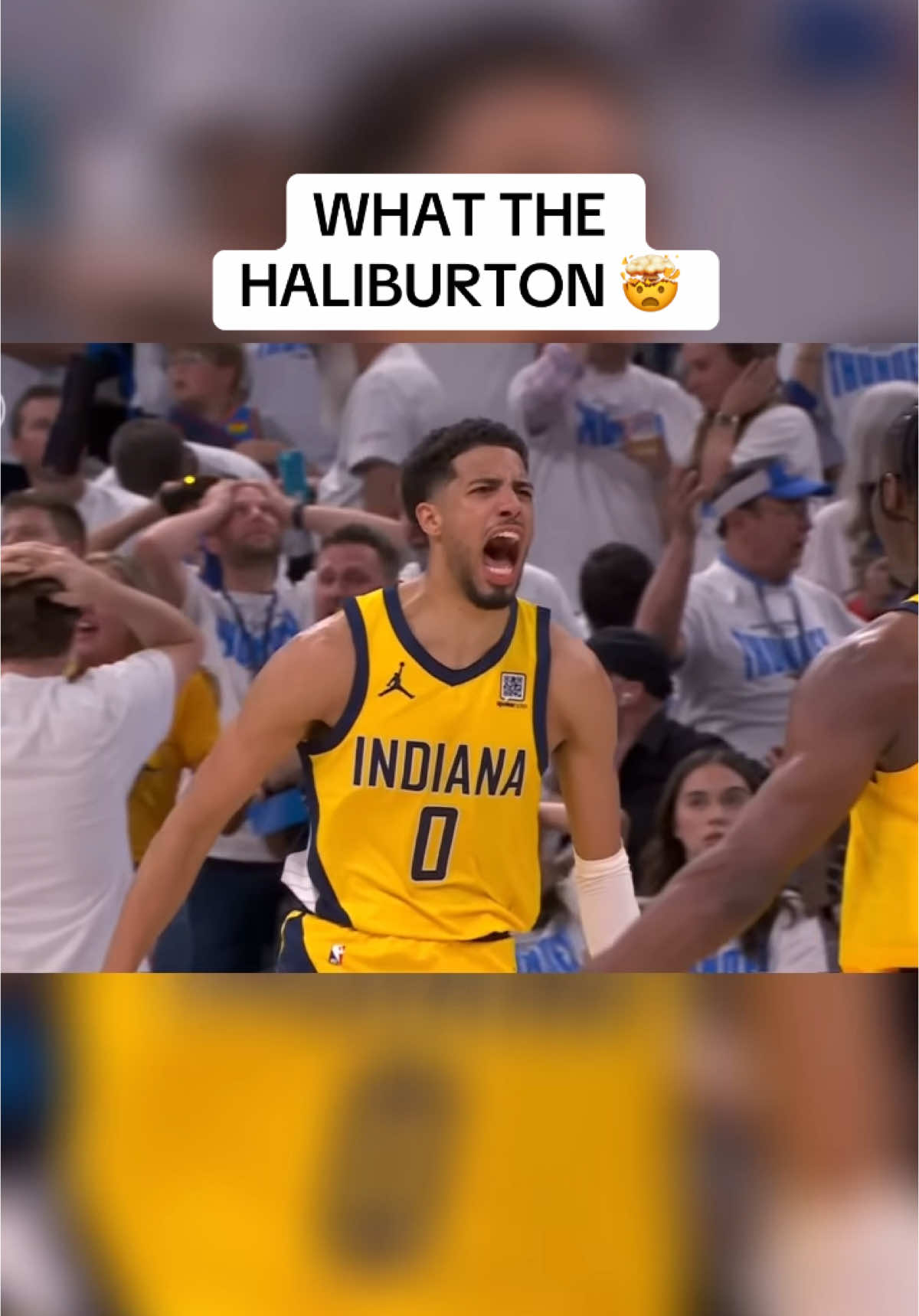 Tyrese Haliburton game winner against OKC 🤯 #tyresehaliburton #NBA #sport #basketball #fyp 