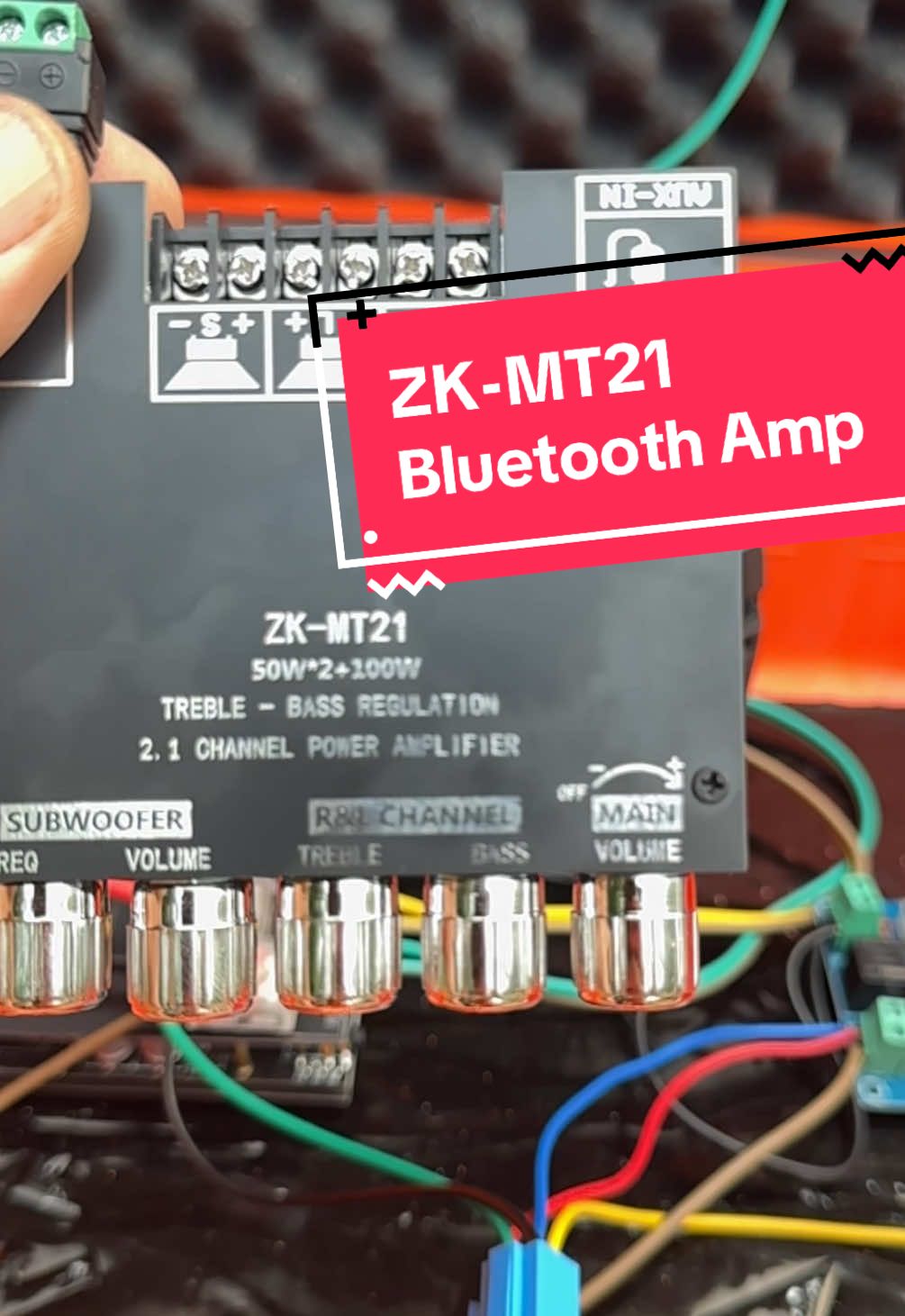 Just add a power supply and speakers and you can be rocking. Whether you want to build your own boombox or simply use this on a motorcycle, side-by-side or even in your shop.# #bluetoothamp #boombox #DIY 