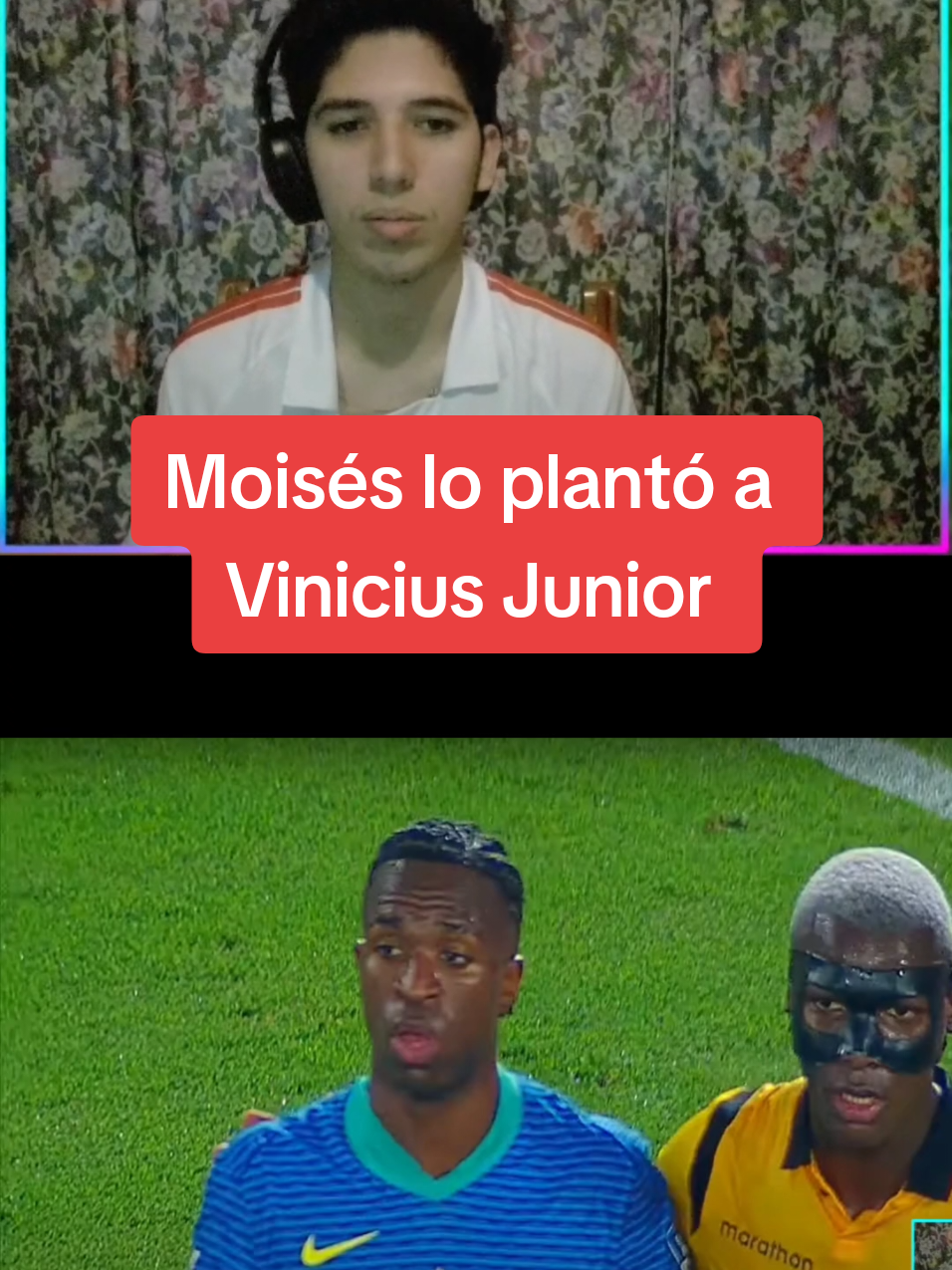 Sobradito Vini con Moisés  #moisescaicedo #eliminatorias #futbol⚽️ #ecuador #viniciusjunior 