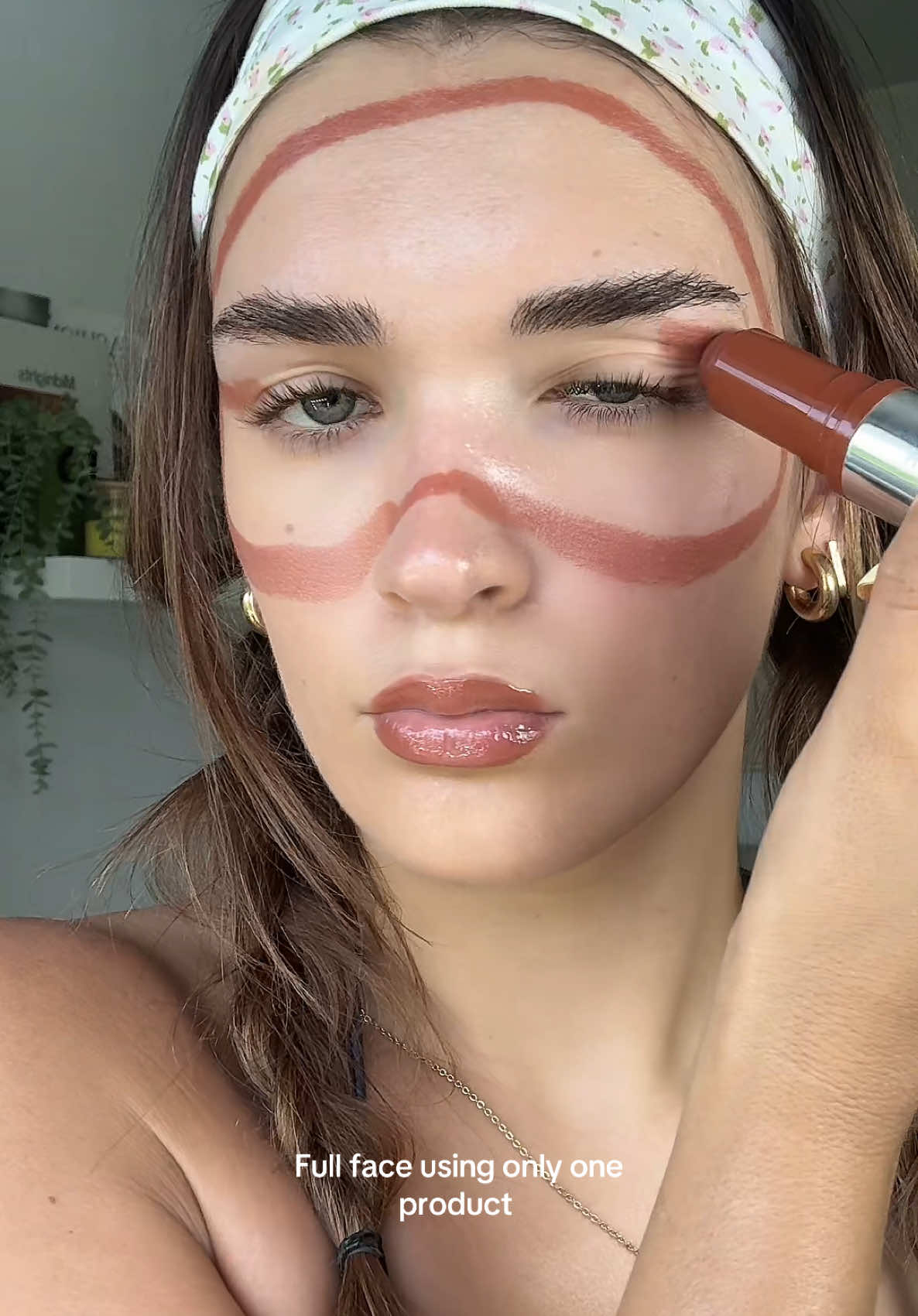 The only product you need this summer @Haus Labs by Lady Gaga shade : glassy cinnamon  #hauslabs #blonzer #summermakeup #BeautyTok 