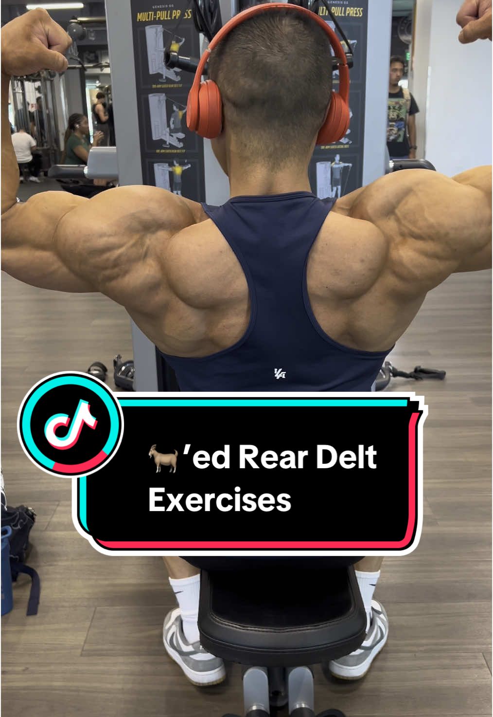 Honorary mention: dual rope face pull or with EZ bar attachment #reardelts #shoulderworkout #GymTok #workoutroutine 