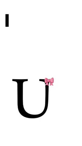U🎀 #u #foryoupagee #fyp #coquette #letters #bows #alphabet 