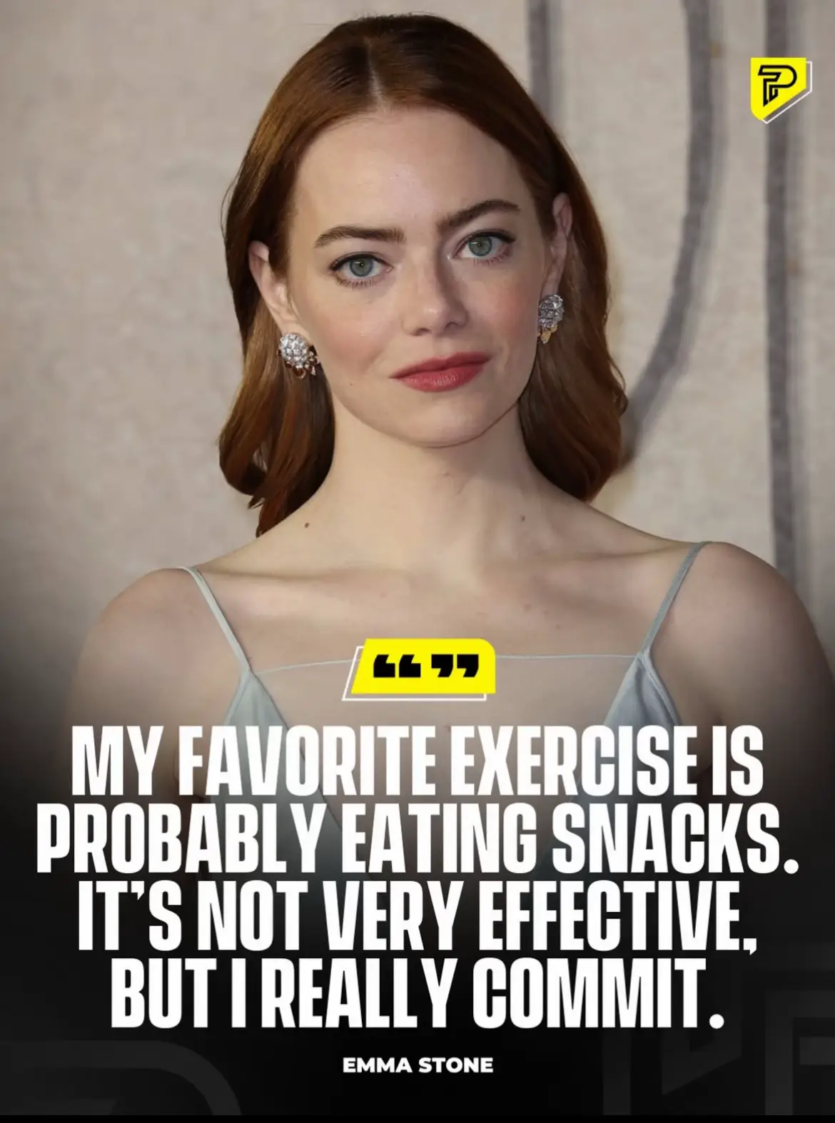 Emma Stone shares her favorite exercise routine. #Pubity #RoadTo18M 