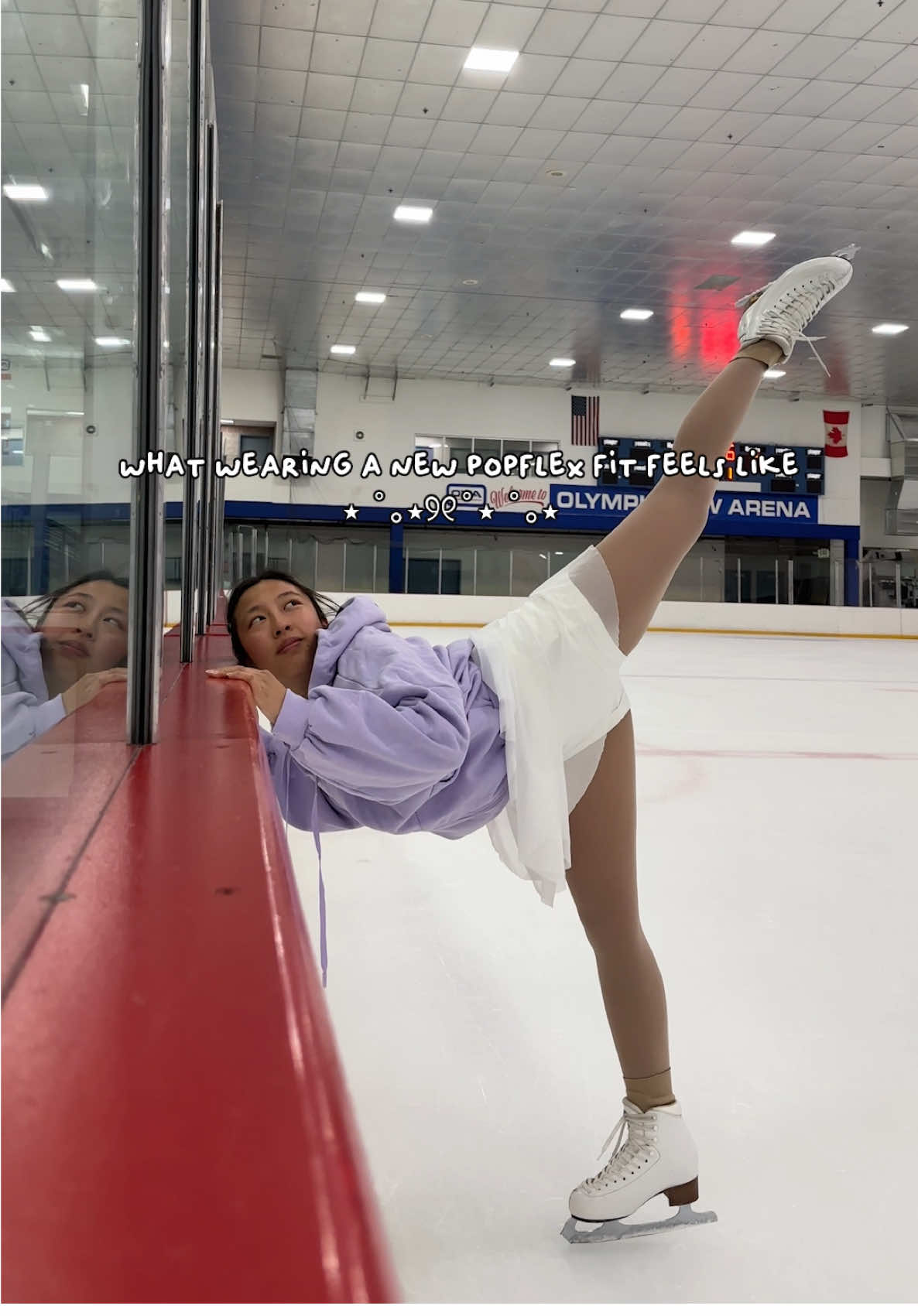 @POPFLEX Active making me feel like an ice princess 💜👑 #figureskating #IceSkating #popflex #OOTD 