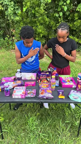 Grab the purple snack #food #familytime #challenge #gametime