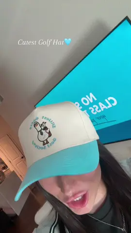 Silliest Goose🩵⛳️  Cutest hat for all the golf girlies this summer!! #golf #golfgirl #golfgirlies #golftiktok #golftok #fyp #viral 