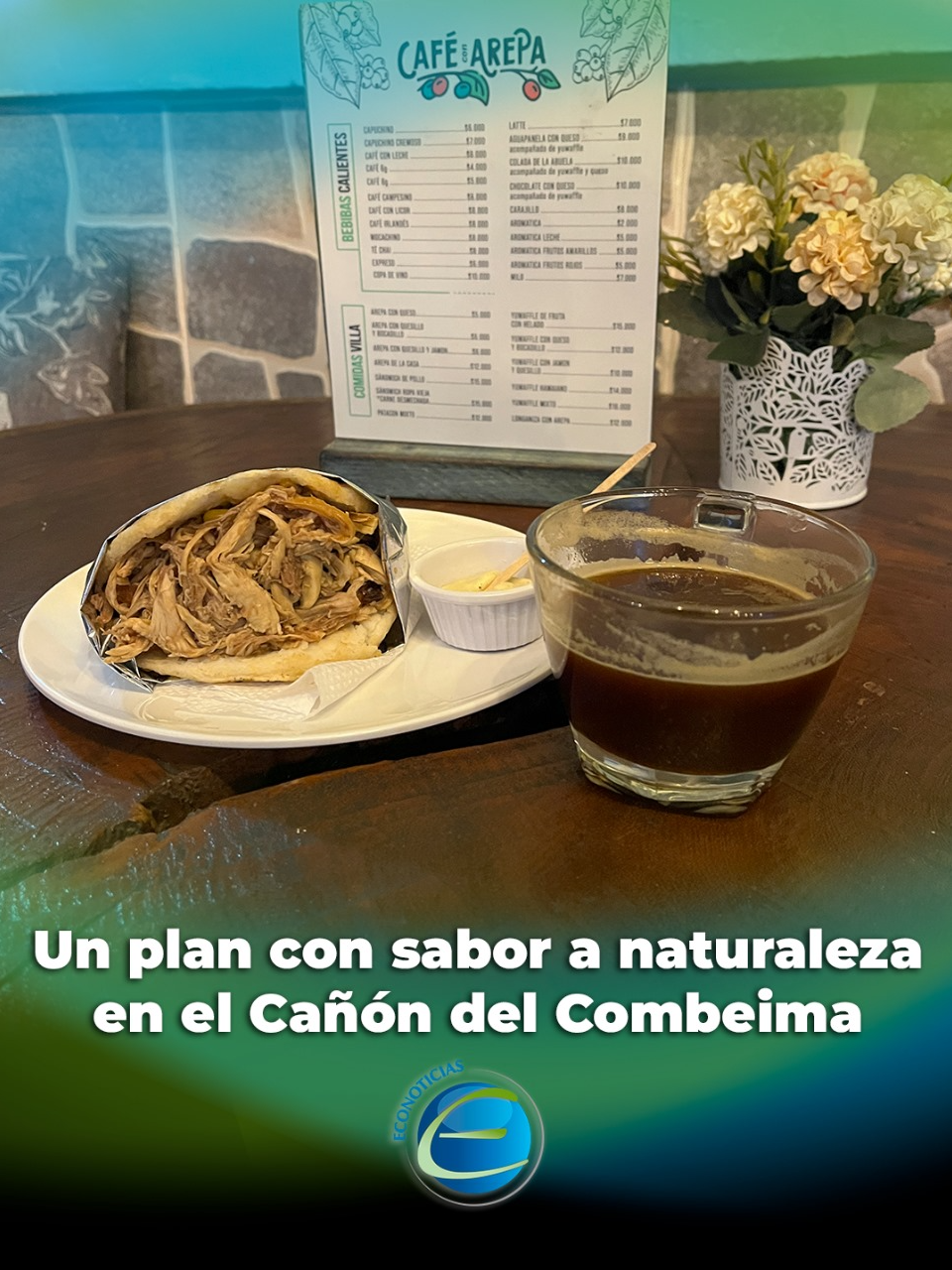 🌿 #EcoTour | Este fin de semana el plan perfecto es visitar #cafeconarepa, un lugar espectacular en el Cañón del Combeima donde podrás respirar aire puro, conectarte con la naturaleza y deleitarte con los sabores únicos de la región. ✨ Naturaleza, tranquilidad y sabor... ¿Qué más necesitas?  #ecosdelcombeima #econoticias #video #Tolima #fyp #videoviral #noticias #colombia #popular #comunidad #tour #turismo #recomendation #cafe #arepa #comida #restaurante #montaña