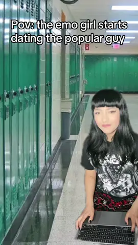#pov the emo girl dates the popular guy #emogirl #emo #alternative #millennial #nostalgia #foryoupage #foryoupage #relatable #y2k #goth 