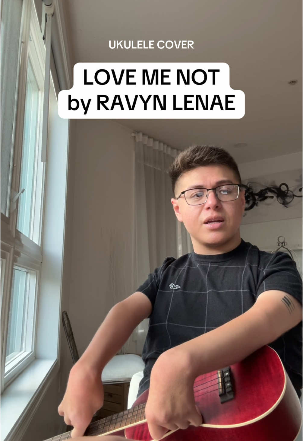 How I Play Ukulele with a Disability: Love Me Not (Ravyn Lenae Cover) #U#UkuleleCoverD#Disabilityr#ravynlenae