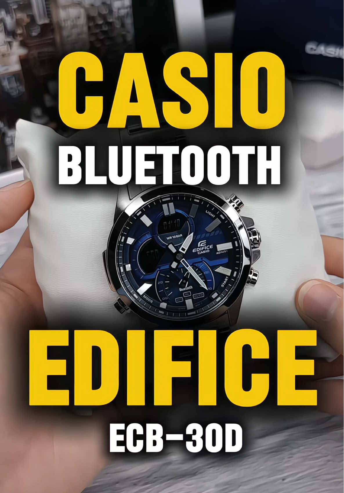 CASIO Edifice ECB-30D-2ADF นาฬิกาสำหรับคนทันสมัย ที่ชอบความเร็วและแม่นยำ! 💙 หน้าปัดสีน้ำเงินสุดล้ำ เรียบแต่ดูแพง 📲 เชื่อมต่อ Bluetooth กับมือถือได้ ตั้งเวลาง่ายผ่านแอป 🔋 ระบบพลังงานแบตเตอรี่ ใช้ได้นาน 🌧 กันน้ำได้ 100 เมตร ใส่ว่ายน้ำ ออกกำลังกายก็สบาย 🏁 ดีไซน์แรงบันดาลใจจากมอเตอร์สปอร์ต ลุคสปอร์ตแต่พรีเมียม #casiowatch #casio #casiovintage #รีวิวนาฬิกา #นาฬิกาข้อมือผู้ชาย #นาฬิกาข้อมือ #ป้ายยา 