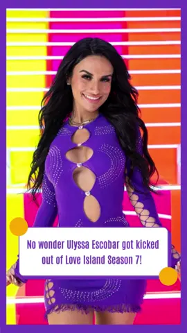 No wonder Ulyssa Escobar got kicked out of Love Island Season 7!  #usa #fyp #celebrity #foryou #YulissaEscobar #LoveIslandSeason7 