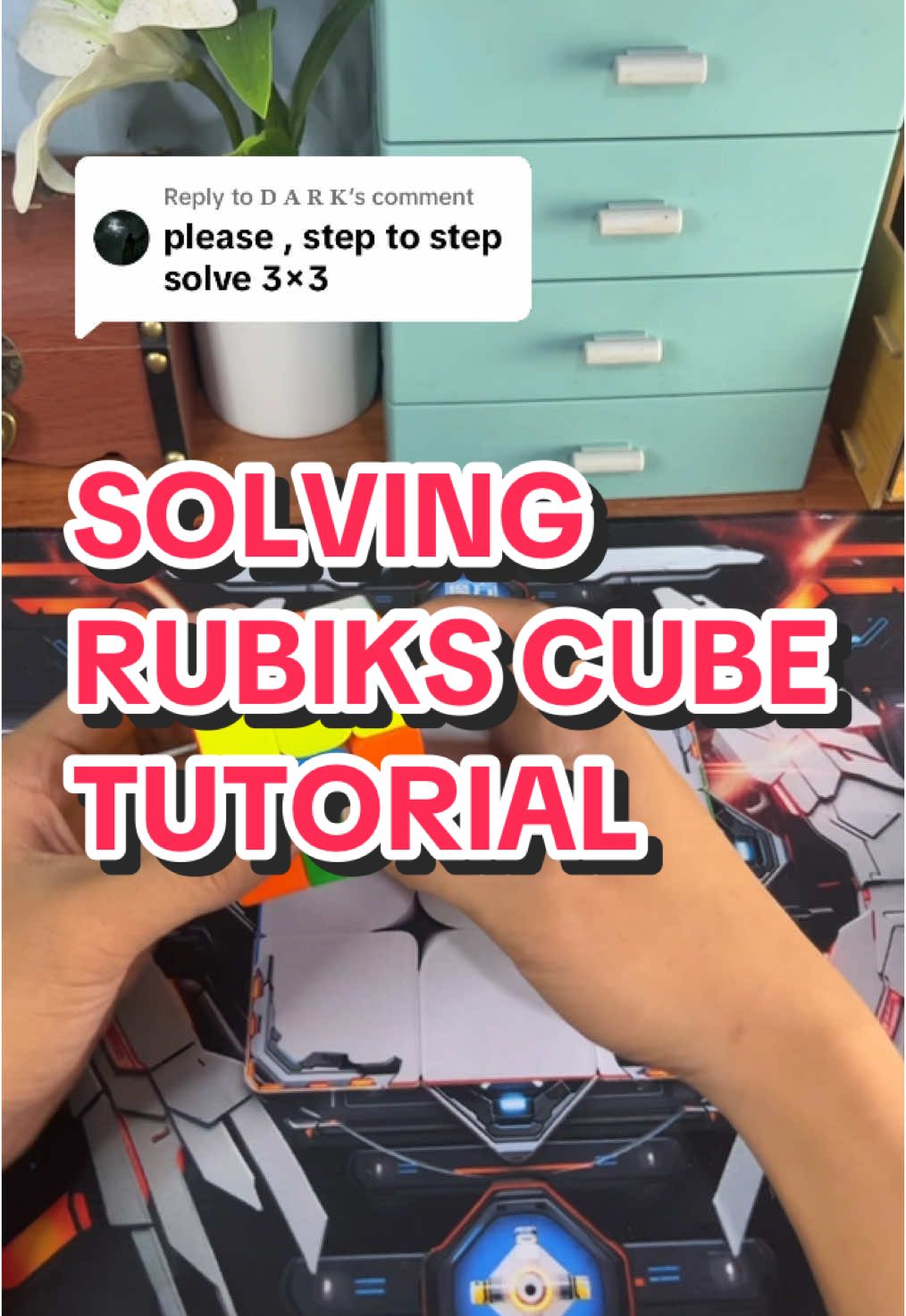Replying to @𝐃 𝐀 𝐑 𝐊  Solving rubiks cube basic method #rubikscube #tutorial #rubikstutorial #howtosolverubikscube #3x3 
