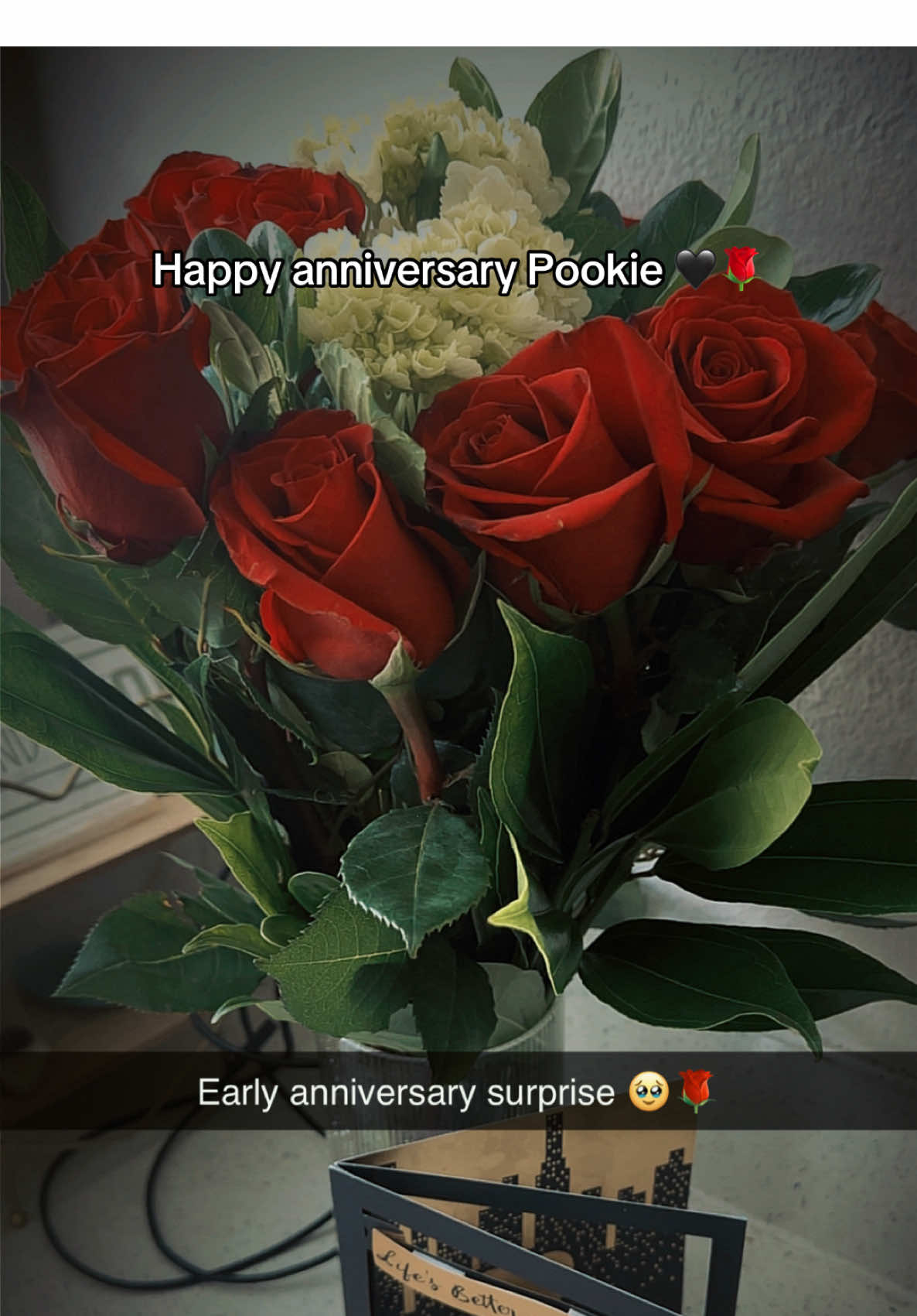 Cheers to 3 years with my best friend, my safe space, my sweetie. 🖤 #anniversary #6622 