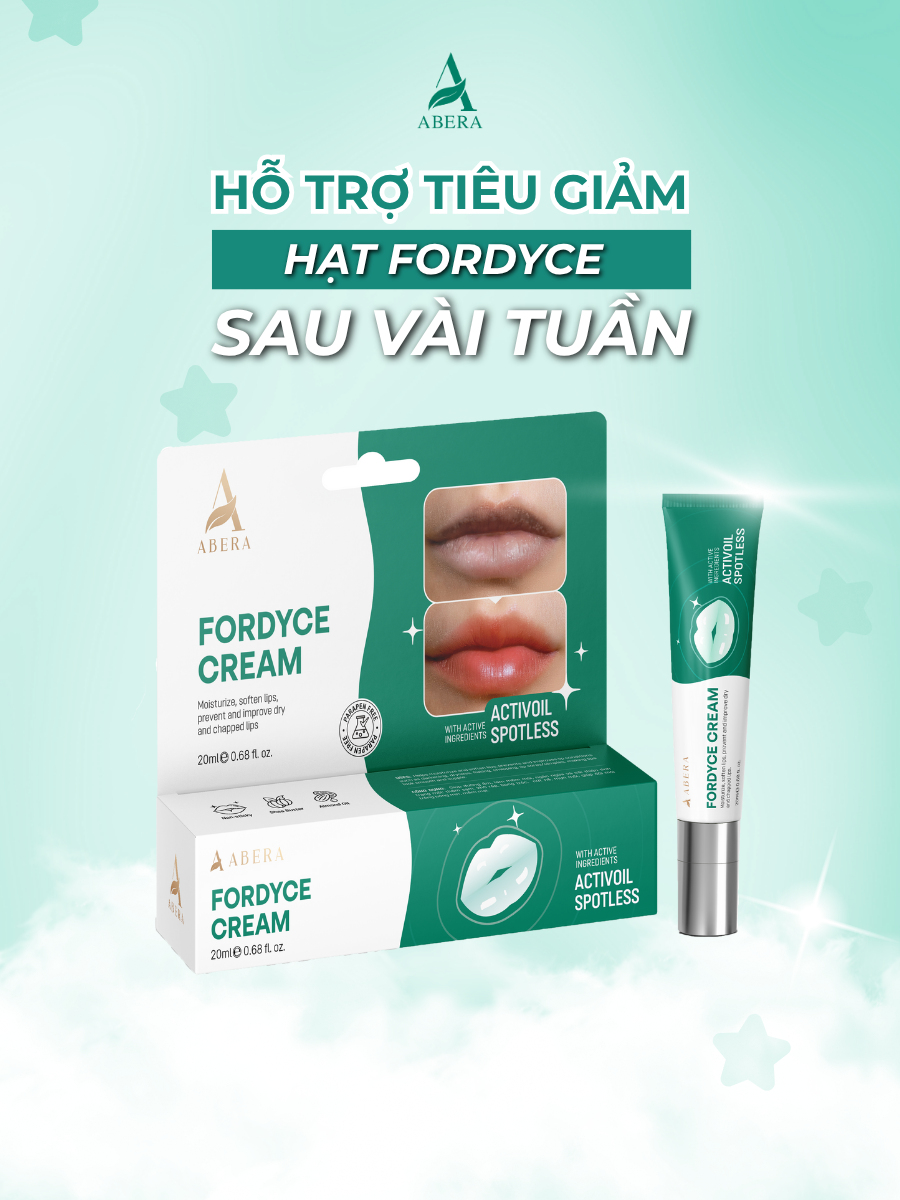 Abera Fordyce là sự lựa chọn thông minh cho những ai môi bị hạt fordyce, giảm thâm môi #abera #aberafordyce #fordyce #belani #belanifordyce #belanifordycream #suckhoesắcđẹp