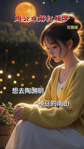 #情感音乐#周公难解红楼梦 #音乐分享 