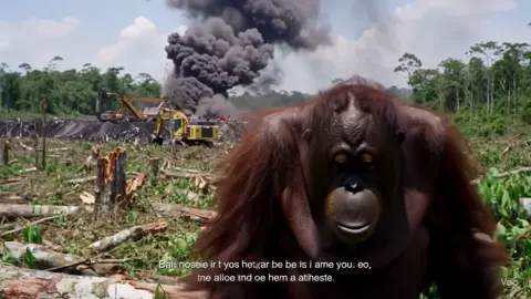 ada yang kehilangan tempat tinggalnya karna aktivitas tambang.. siapa yang paling di untungkan ? jelas orang hutan yang paling di rugikan! #saverajaampatstopnikel 