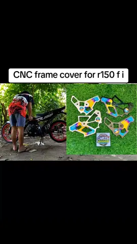 cnc frame cover for r150fi✅ #higligths #fyppppppppppppppppppppppp #viral #rfi150 #fypシ #cncframecoverforrfi 