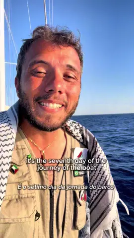 It’s the 7th day of our journey to Gaza to #breakthesiege and to create a people’s humanitarian sea corridor to stop the starvation of children. ⛴️☀️🇵🇸🌎💚 We are 48 HOURS from reaching Gaza now. We are at the decisive days and we count on you with #alleyesondeck  Please speak about Palestine! Please rise up and answer the historical calling of our generation!