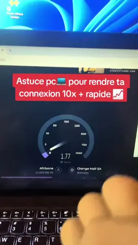 Ta connexion est lente et tu en as marre ? Regarde ça ✅ #informatique #Windows #astuces #apprendresurtiktok #astucepc #windowstips #raccourcisclavier 