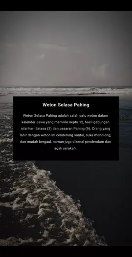 Weton Selasa Pahing #jawa #tulangwangi #weton #wetonjawa #wetonjowo #wetonkelahiran #jawapride #pahing #jawatengah #jawatimur 