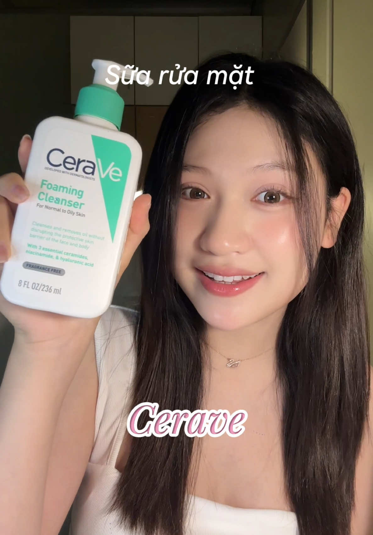 Các bác không còn xa lạ gì với em srm này đúng khônggg? 😝 #CeraVe #CeraVeVietNam #chamsocda #goclamdep #reviewlamdep #LearnOnTikTok #skincare 